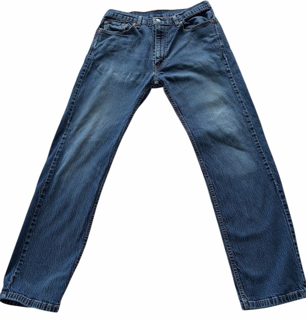 Levi’s 505 36x32 Regular Fit Straight Leg Jeans Medium Wash Red Tab Denim